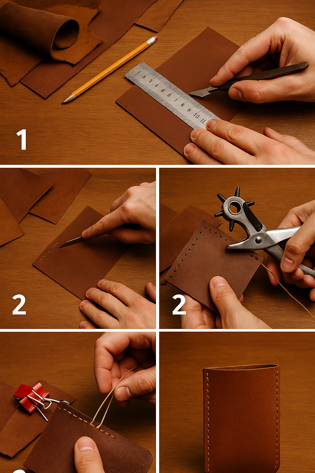Handyhülle aus lederresten